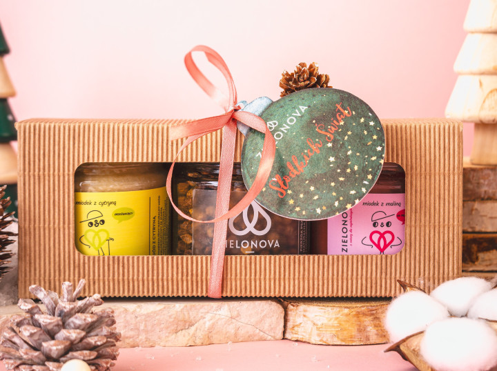 Mały zestaw trzech miodków