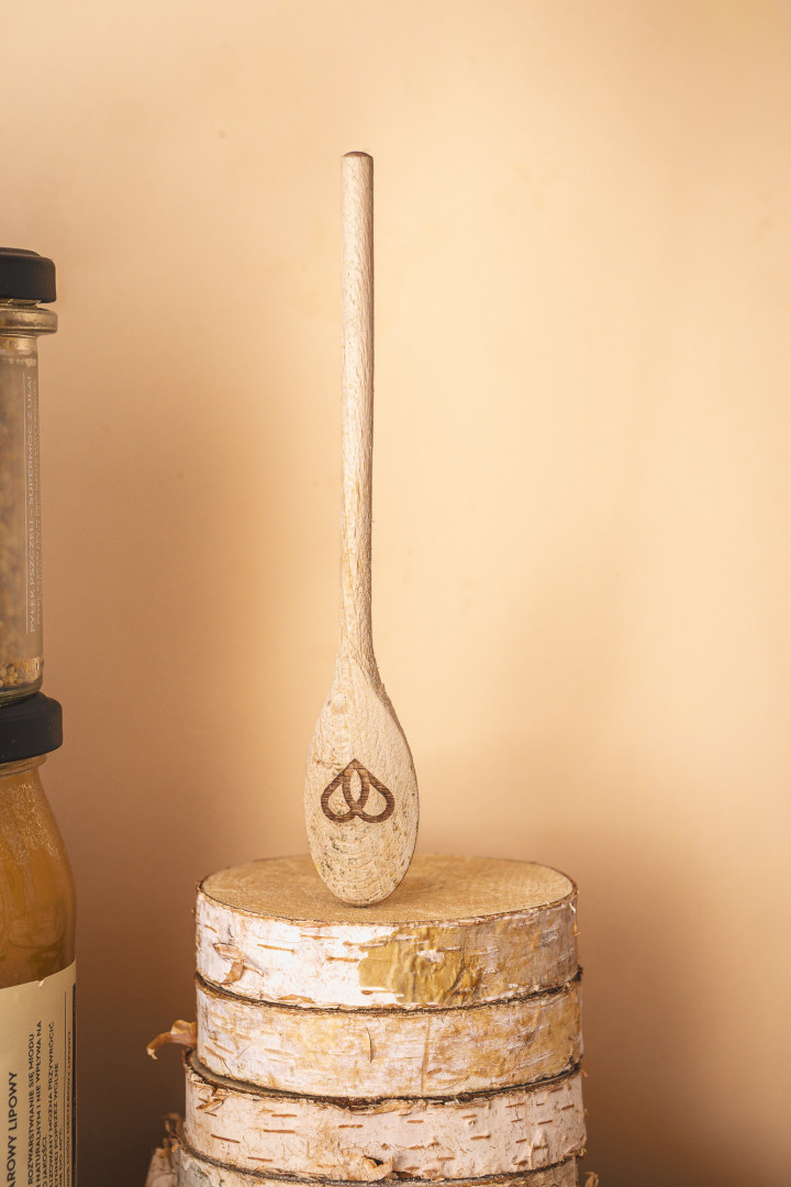 Łyżeczka drewniana z logo