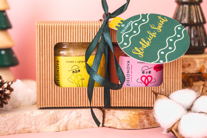 Mały zestaw dwóch miodków ŚWIĄTECZNY