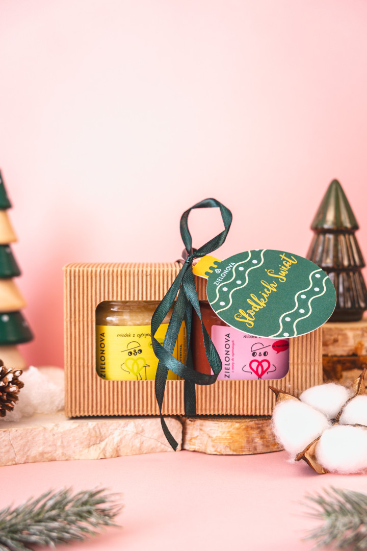 Mały zestaw dwóch miodków ŚWIĄTECZNY