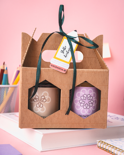 Zestaw dwóch miodów z łyżeczką