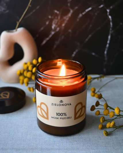 Świeca z wosku pszczelego