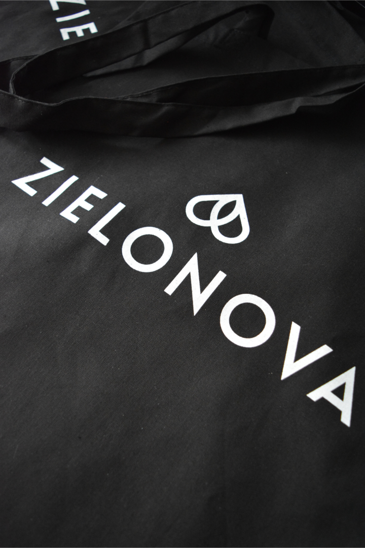 Torba bawełniana z logo - CZARNA