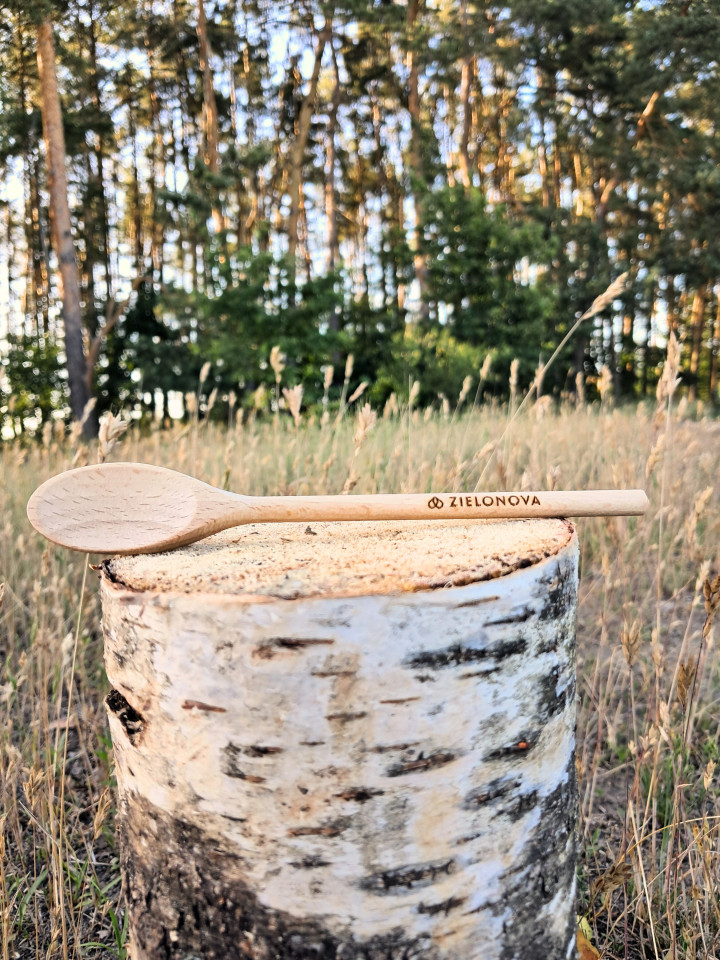 Łyżeczka drewniana z logo